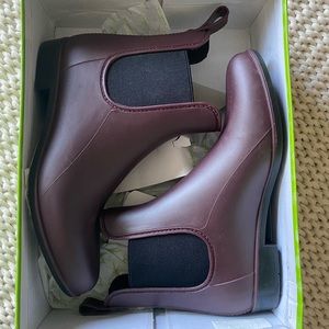 Sam Edelman Burgundy Rain Boots